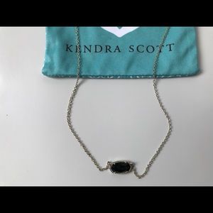 Kendra Scott Elisa Gold Pendant in Black